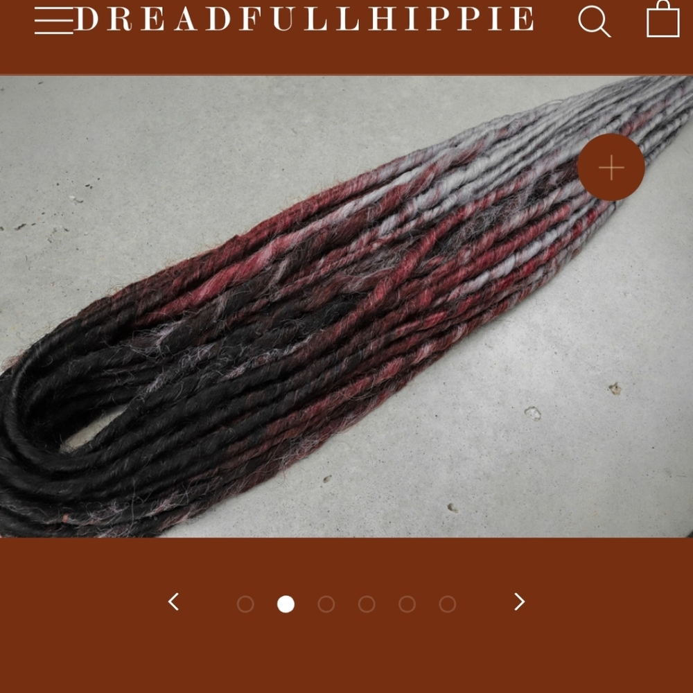Red Velvet Melt Double Ended Synthetic Dreads